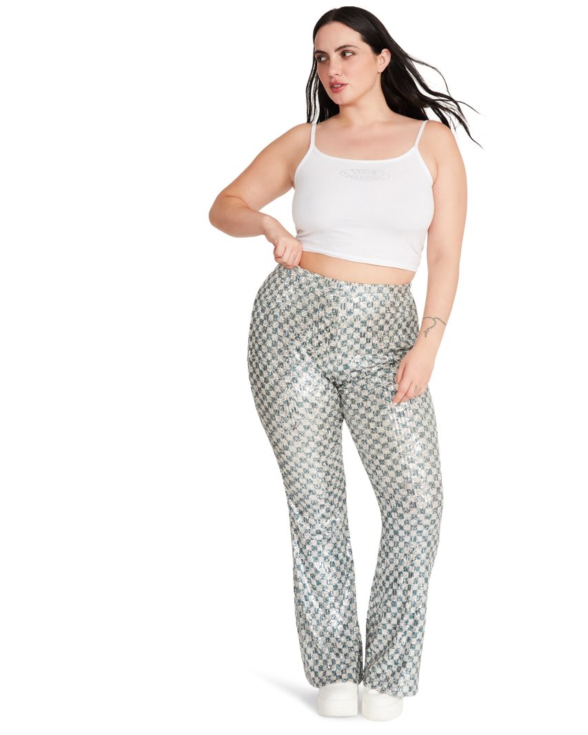 Silver Steve Madden Shae Women's Pants | PH 6107ZDQ